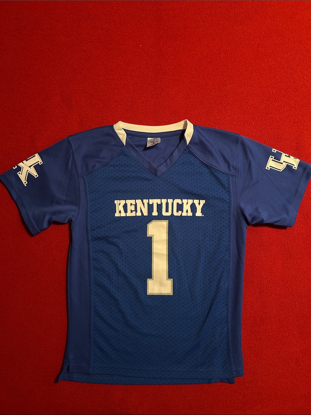 Rivalry Threads Kentucky Blue & White Football Jersey #1